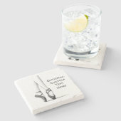 Ballerina's Feet 'n Pointe' mit Ihren eigenen Wort Steinuntersetzer (Seitenansicht)