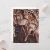 Ballerinas im Dressing Room Karte (Vorderseite/Rückseite Beispiel)