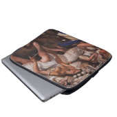 Ballerinas im Dressing Room (von Serebriakova) Laptopschutzhülle (Vorne Knopf)