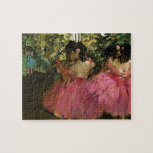 Ballerinas in Pink von Edgar Degas Puzzle