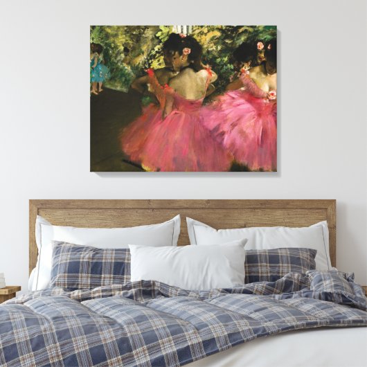 Ballerinas in Rosa von Edgar Degas Leinwanddruck (Insitu (Schlafzimmer))