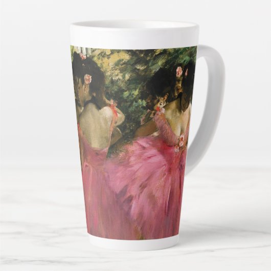 Ballerinas in Rosa von Edgar Degas Milchtasse (Rechte Ecke)