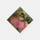 Ballerinas in Rosa von Edgar Degas Serviette (Ecke)
