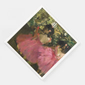 Ballerinas in Rosa von Edgar Degas Serviette (Ecke)