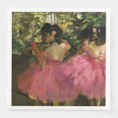Ballerinas in Rosa von Edgar Degas Serviette (Vorderseite)