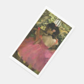 Ballerinas in Rosa von Edgar Degas Serviette (Ecke)