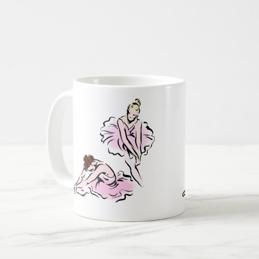 Ballerinas Kaffeetasse (Vorderseite Links)