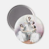 Ballerinas Magnet (Vorderseite/Rückseite)