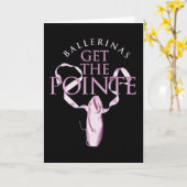 Ballerinas: Pointe Karte (Gelbe Blume)