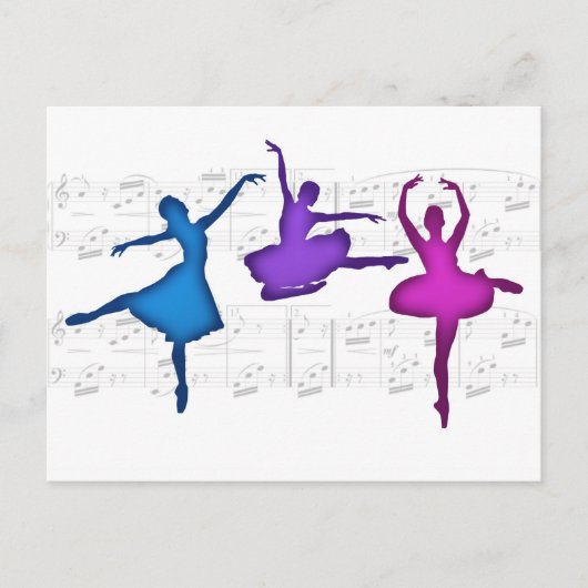 Ballerinas Postkarte (Vorderseite)