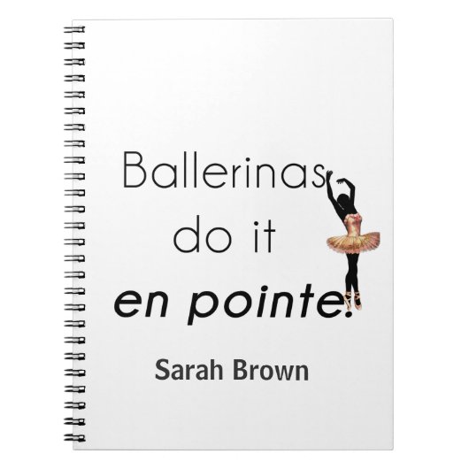 Ballerinas so! notizblock (Vorderseite)