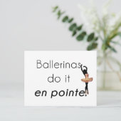 Ballerinas so! postkarte (Stehend Vorderseite)