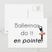 Ballerinas so! postkarte (Vorne/Hinten)