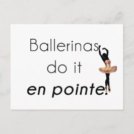 Ballerinas so! postkarte