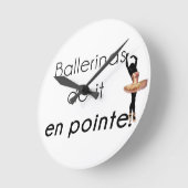 Ballerinas so! runde wanduhr (Winkel)