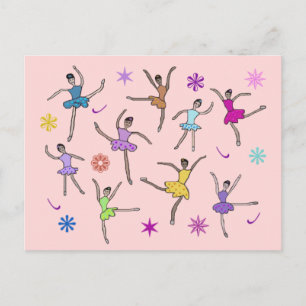 Ballerinas tanzende Postkarten