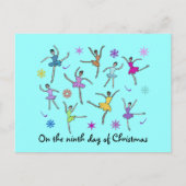 Ballerinas tanzende Postkarten (Vorderseite)