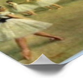 Ballerinas von Edgar Degas Poster (Ecke)