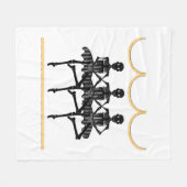 Ballerinas zu Halloween Fleecedecke (Vorderseite (Horizontal))