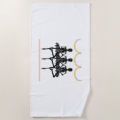 Ballerinas zu Halloween Strandtuch (Vorderseite)