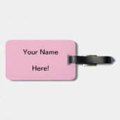 Ballerinatanzen in den bunten Herzen Gepäckanhänger (Rückseite horizontal)