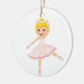 Ballerinatänzer blond keramik ornament (Links)