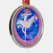 Ballerinaverzierung Silbernes Ornament (Rechts)