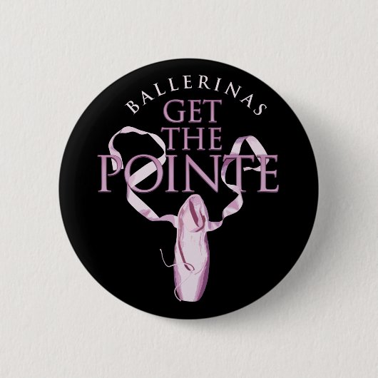 Ballerinen erhalten das Pointe Button (Vorderseite)