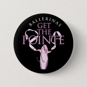 Ballerinen erhalten das Pointe Button
