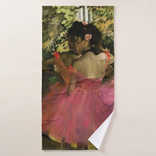 Ballerinen im Rosa durch Edgar Degas Badhandtuch Set (Badehandtuch)