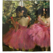 Ballerinen im Rosa durch Edgar Degas Duschvorhang (Vorderseite)