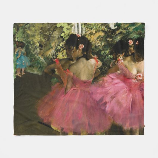 Ballerinen im Rosa durch Edgar Degas Fleecedecke (Vorderseite (Horizontal))