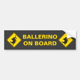Ballerino an Bord! Autoaufkleber
