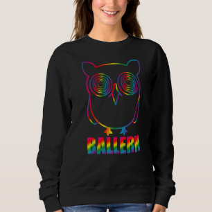Ballern Eule Hardstyle Edm Music Rave Techno Sweatshirt
