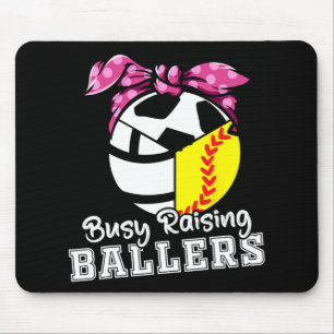 Ballers erziehen - Lustiger Softball Volleyball Fu Mousepad