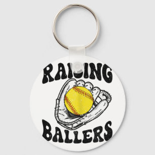 Ballers Softball Mama Baseball Mama Mütter Tagesge Schlüsselanhänger
