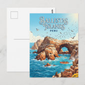 Ballestas-Inseln Peru Postkarte (Vorne/Hinten)