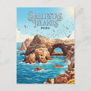 Ballestas-Inseln Peru Postkarte