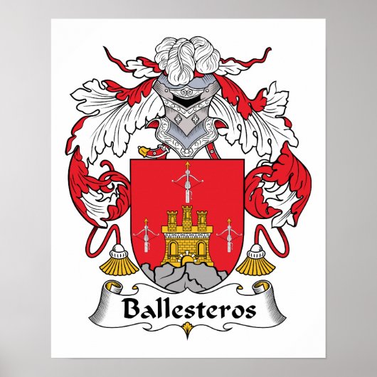 Ballesteros-Familienwappen Poster (Vorne)