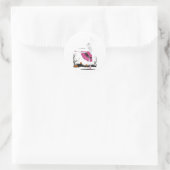 Ballet 1 runder aufkleber (Tasche)