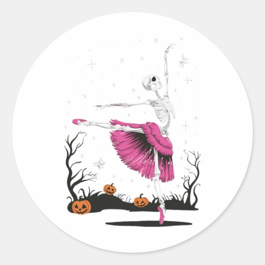 Ballet 1 runder aufkleber (Vorderseite)