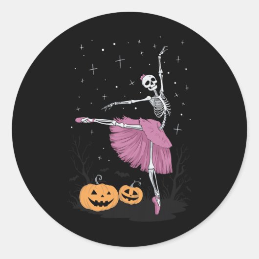 Ballet 4 runder aufkleber (Vorderseite)