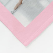 Ballet 7 Foto Collage Rosa Fleecedecke (Ecke)