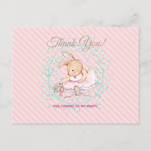 Ballet Animals AquaBallet Animals AquaBallet Aqua  Postkarte (Vorderseite)