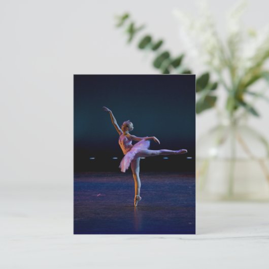Ballet Arabesque Postkarte (Stehend Vorderseite)