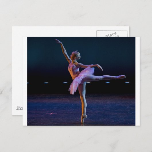Ballet Arabesque Postkarte (Vorne/Hinten)