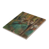 Ballet Artwork Dancers Pink und Green Edgar Degas Fliese (Seite)
