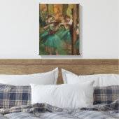 Ballet Artwork Dancers Pink und Green Edgar Degas Leinwanddruck (Insitu (Schlafzimmer))