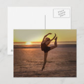 Ballet auf der Beach Postkarte (Vorne/Hinten)