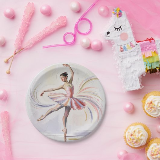 ballet Ballerina dancer Birthday Party Pappteller (Party)